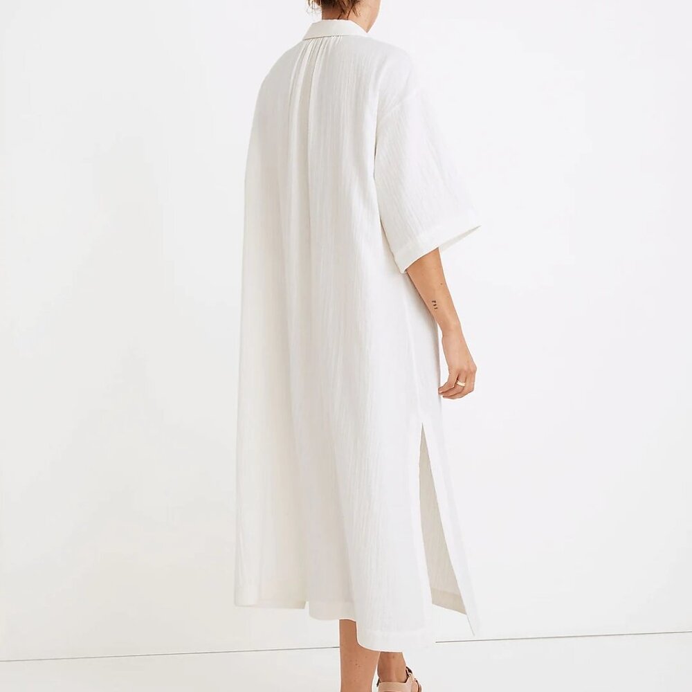 Madewell Lightestspun Cover-Up Maxi Shirtdress • NWT - Picture 3 of 8